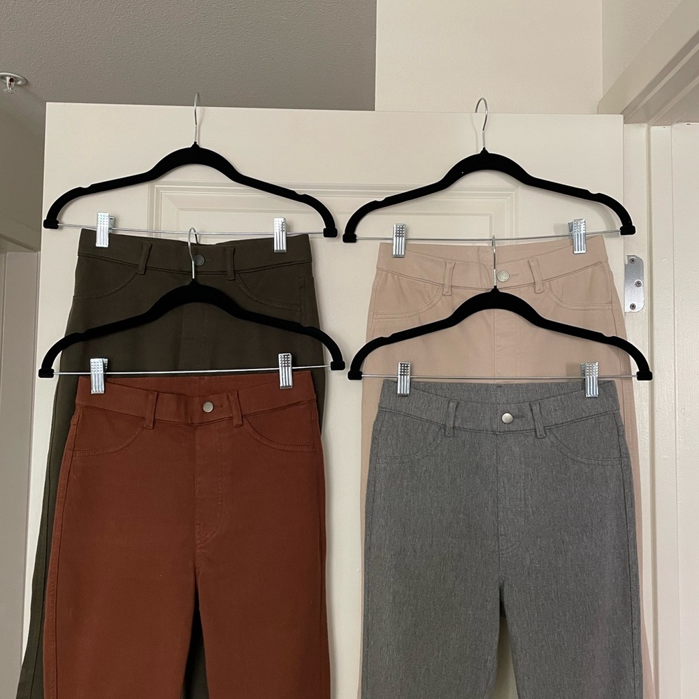 Uniqlo Heattech Ultra Stretch High Rise Leggings Pants Bundle - 4 Pack